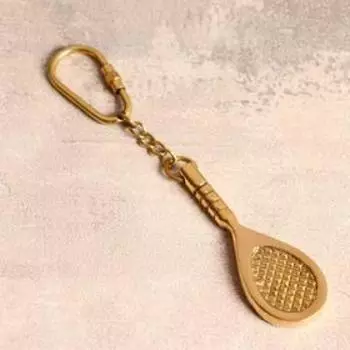 Брелок латунь "Ракетка"