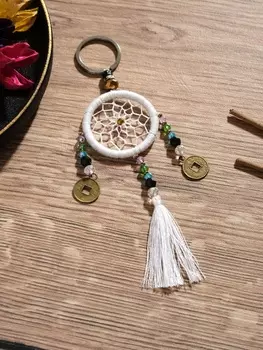 Брелок «Ловец снов», 415 см, белый