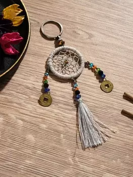 Брелок «Ловец снов», 415 см, бежевый