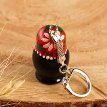 Брелок «Матрёшка», художественная роспись, микс