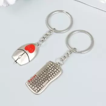 Брелок металл 2в1 "Клавиатура с мышкой"