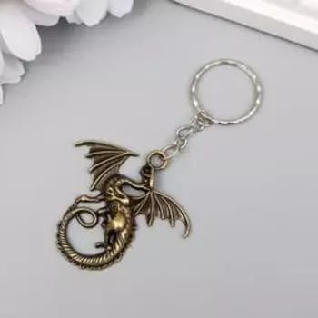 Брелок металл "Дракон" МИКС 4х4,7 см