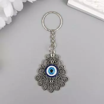 Брелок для ключей на кольце «Ажурный медальон от сглаза», металл, 4.53.7 см