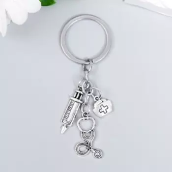 Брелок металл "Хороший доктор" 3 предмета