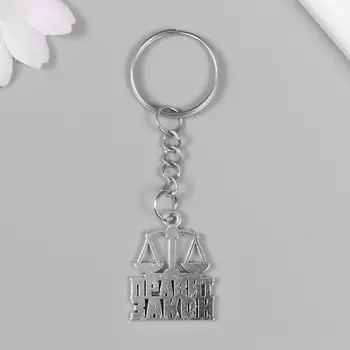 Брелок для ключей на кольце «Юрист - Правит закон», металл, 2.52.2 см