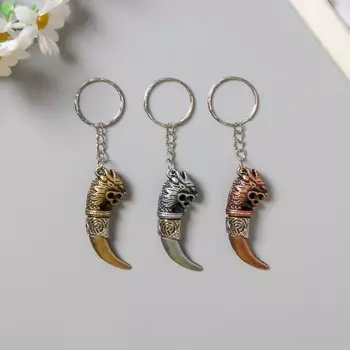 Брелок металл " Клык саблезубого" МИКС 4,5х1,5 см