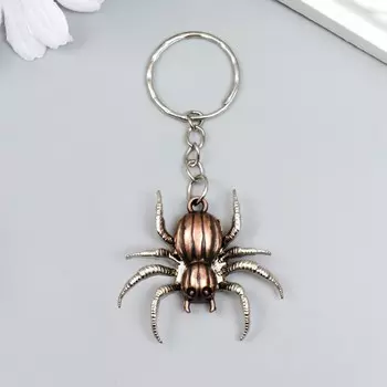Брелок металл "Паук" МИКС 4х3,5 см