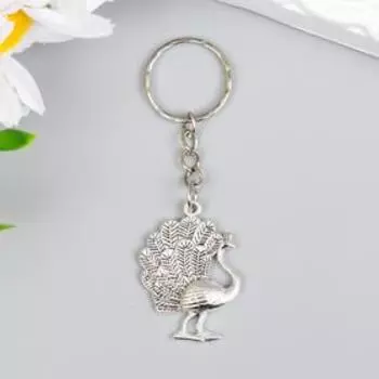 Брелок металл "Павлин" МИКС 3х2,5 см