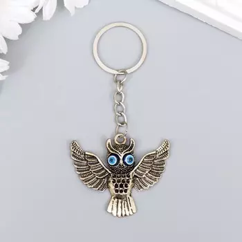 Брелок металл "Сова в полёте" 4,3х5 см, МИКС