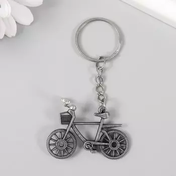 Брелок для ключей на кольце «Велосипед», руль крутится, металл, 3.34.7 см