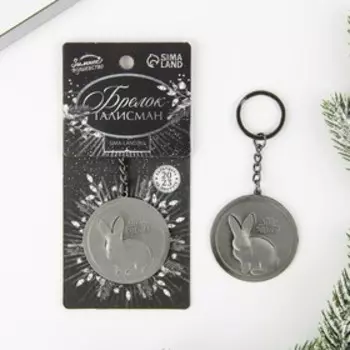 Брелок металлический «Приношу удачу», диам. 4,5 см