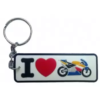 Брелок MTP "Я люблю мото", 6.5 см