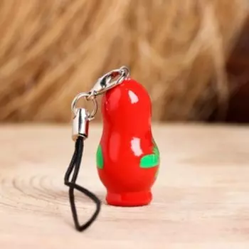 Брелок на телефон «Матрёшка», 2 см, микс