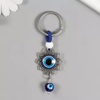 Брелок от сглаза металл "Цветок" 3,5х5 см