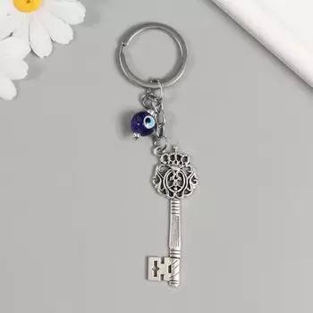 Брелок для ключей на кольце «Ключик со львом от сглаза», металл, 2.56.2 см