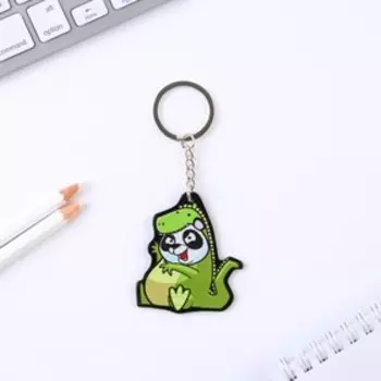 Брелок для ключей акриловый «Динозавр: Панда», 7 х 12,5 см