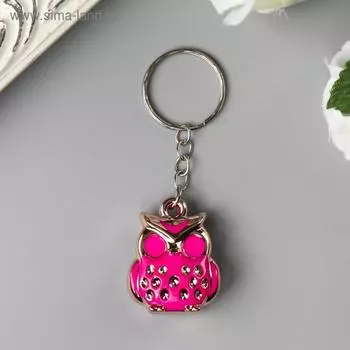 Брелок пластик под металл "Совушка" МИКС 2,8х2,8 см