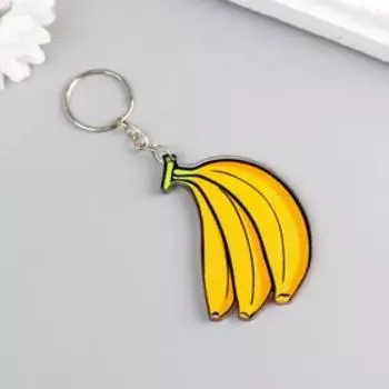 Брелок пластик "Связка бананов" 6х3,5 см