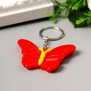 Брелок пластик "Яркая бабочка" МИКС 4,2х5,6х0,7 см