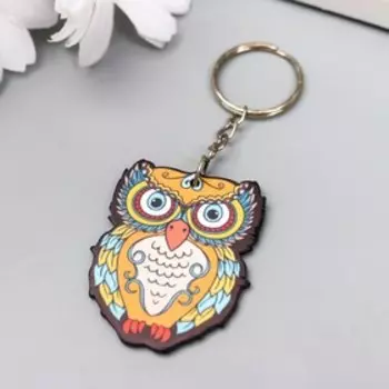Брелок пластик "Яркий филин" 4,2х3,4 см