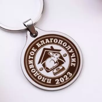 Брелок «Плодовитое благополучие», медицинская сталь