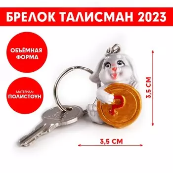 Брелок полистоун «Талисман богатства», 3,5 х 3,5 см