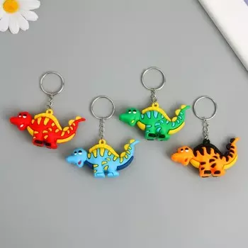 Брелок резина "Длинный динозавр" МИКС 7,5х3,5х2 см