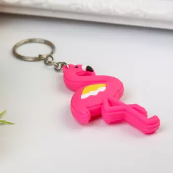 Брелок резина "Фламинго" МИКС 6,5х3,5х0,7 см