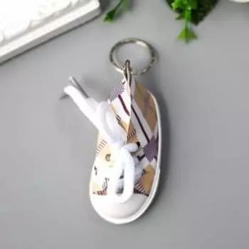Брелок резина "Клетчатый кед" МИКС 3,5х7х3,5 см