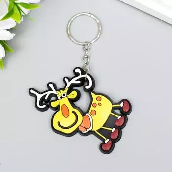 Брелок резина "Олешка с пятнышками" 6,5х4 см