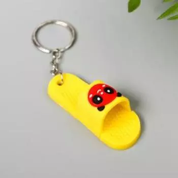 Брелок резина "Сланец со смайлом" МИКС 5,4х2,2 см