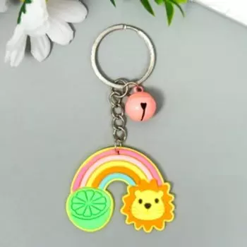 Брелок резина "Звери на радуге" МИКС 4х4 см