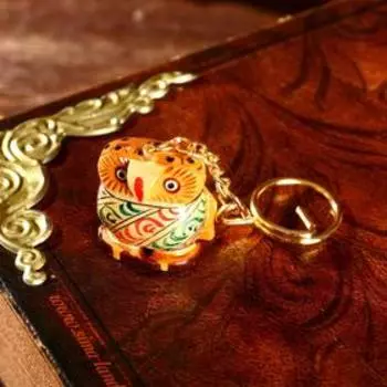 Брелок "Совёнок" дерево 3х1,5х9 см МИКС