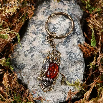 Брелок "Совушка на ветке"