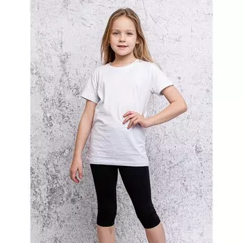 Бриджи для девочки, рост 146 см, цвет чёрный