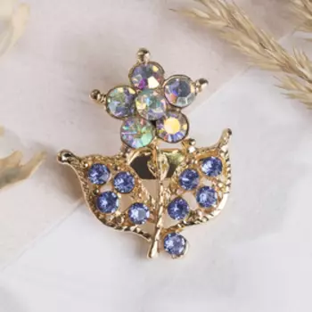 Брошь «Ассорти» ажурные цветы, цвет МИКС (неделимая фасовка 12 шт., цена за шт.)