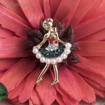 Брошь «Балеринка» мини, МИКС