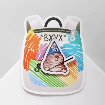 Брошь деревянная «Мем» вжух, цветная