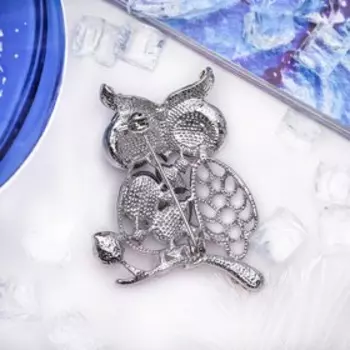 Брошь «Галиотис» совушка на веточке