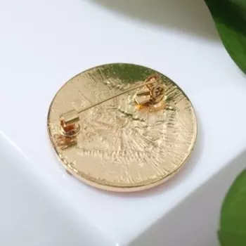 Брошь "Китай" панда, разноцветная в золоте