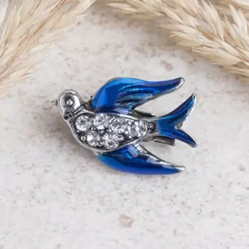 Брошь "Ласточка" мини, цвет МИКС (неделимая фас.12шт, цена за шт)