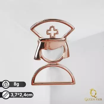 Брошь «Медсестра», цвет золото
