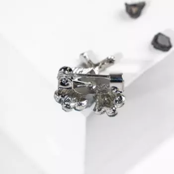 Брошь "Незабудки" малая, цвет голубой в серебре