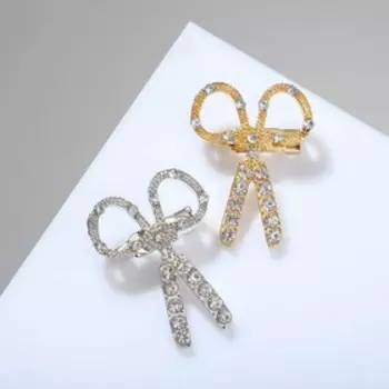 Брошь «Ножницы» маленькие, цвет МИКС (неделимая фасовка 12 шт., цена за шт.)