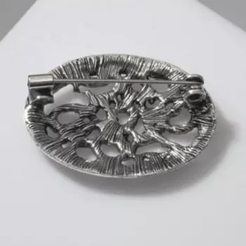 Брошь "Скандинавия" дракон, цвет чернёного серебра