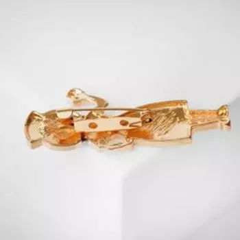 Брошь "Врач" невролог, цветная в золоте