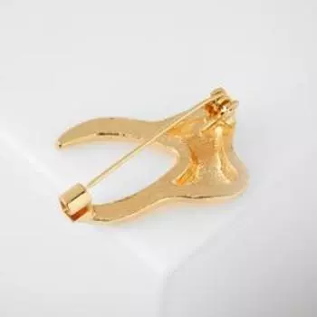 Брошь «Зуб», цвет золото