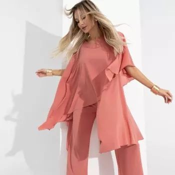 Брючный костюм женский «Мои привилегии», размер 46