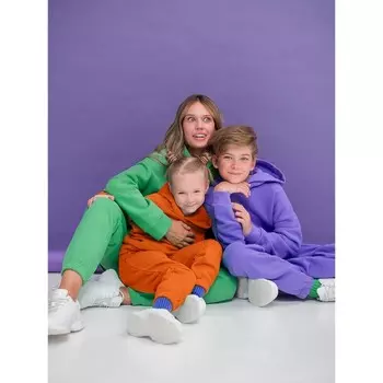 Брюки детские, рост 98 см, цвет оранжевый