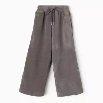 Брюки с начёсом для девочки, рост 80-86 см, серые